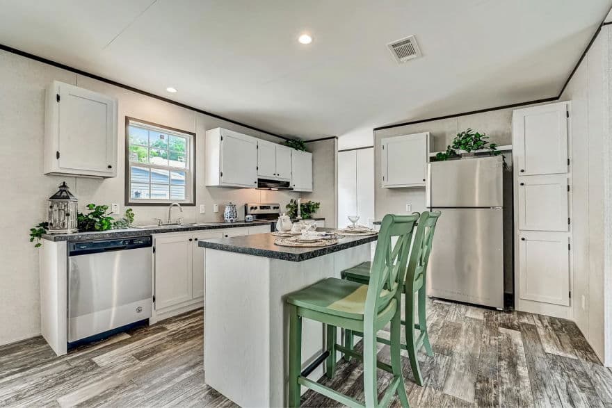 Wallboard 28 x 56 3 bed 2 bath 1,494 sq ft kitchen home features
