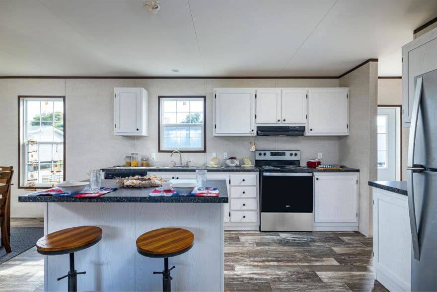 Wallboard 28 x 56 3 bed 2 bath 1,494 sq ft kitchen home features